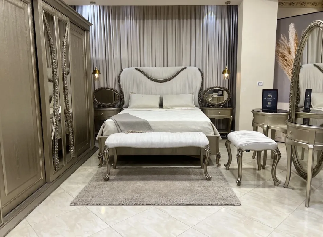 غرفة نوم الزهور - غرف نوم نيو كلاسيك
