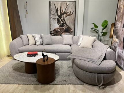 غرفة معيشة ماديرا 2 | Madera 2 Living Room ركنة بسرير وسحارة مودرن