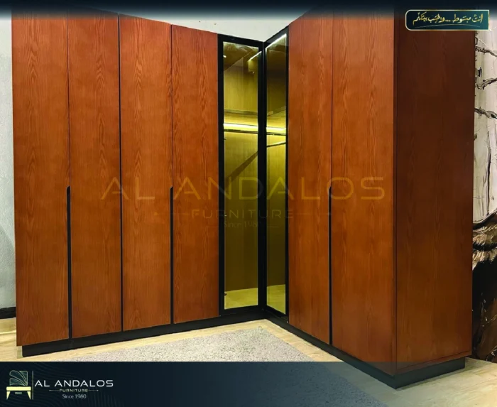 ⁦غرفة تغيير ملابس (دريسنج) ضلعين - Dressing L shape D117⁩ - الصورة ⁦1⁩