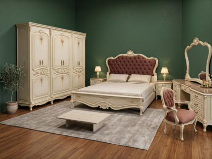 غرفة نوم لاهيا 7 قطع | Best Luxury Classic Bedroom من دمياط 2026