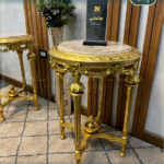 تربيزة دائرية أنتيك مُدهب B12