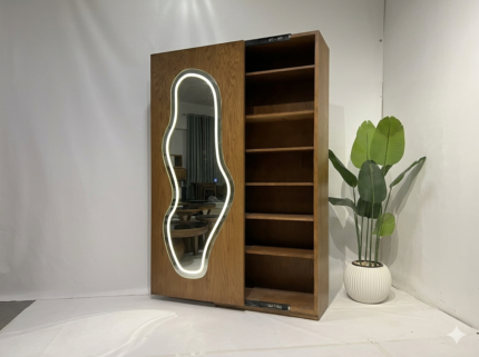 Soma Shoe Cabinet خزانة أحذية سوما تصميم عصري من خشب زان وأبلكاش روسي مع دهانات أستر ودكو فرن لتنظيم الأحذية داخل المنزل.