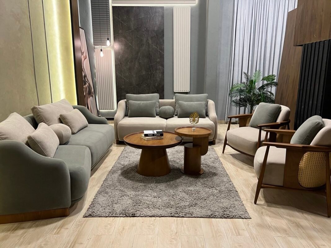 Best Sofa Set | أنتريه كنان 2 فوتيه + كنبة 4 بخوص وبامبو