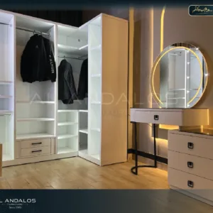 غرفة تغيير ملابس (دريسنج)دي وايت - Dressing U shape D white