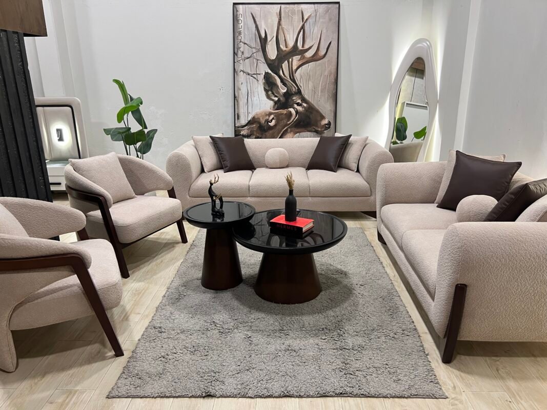 Best 4 Piece Danger Sofa Set 2026 | أنتريه دنچر 220 + 170 + 2 فوتيه مودرن جريء