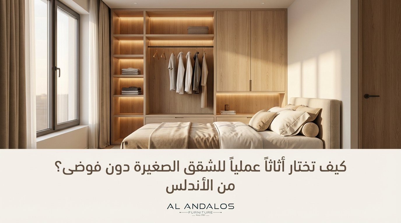 ازاي تختار أثاث عملي للشقق الصغيرة بدون زحمة؟ من الاندلس 1 af6694f193