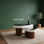 ترابيزة ليفينج مودرن قطعتين بتصميم Side Table أنيق لغرف المعيشة والانتريه